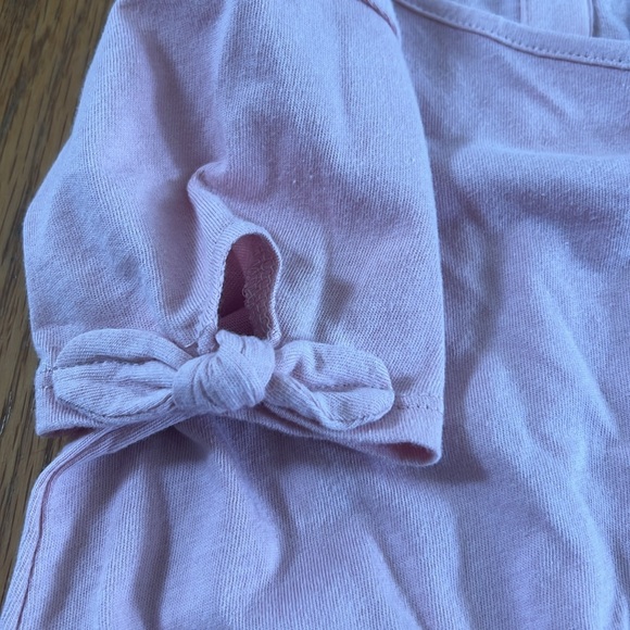 NWT Girls Gap Shortsleeved Blush Pink Dress (39-42 in/36-40lbs) - Picture 3 of 8